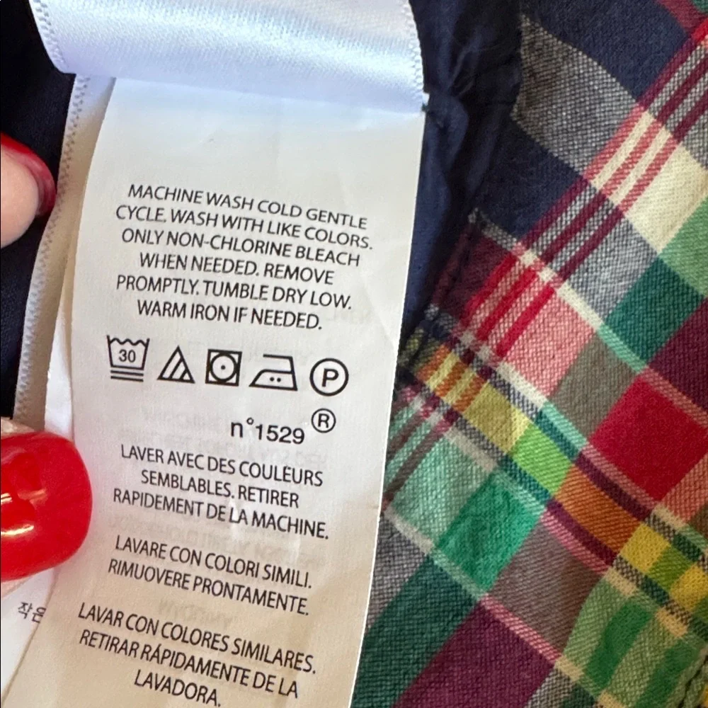Ralph Lauren Madras Plaid Sunsuit with Hat